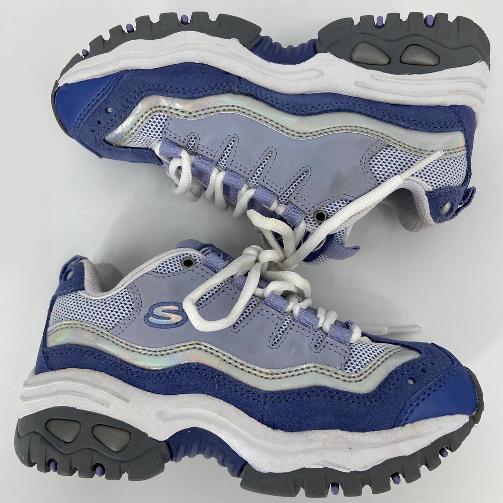 Skechers Sport-Trail Lace Up Sneakers Leather Mesh Upper, Little Girl's 1.5